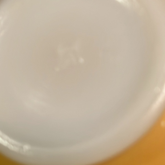 (1) Hazel Atlas Ovide Gold (Butterscotch) Platonite Glass - Cup and Saucer - Picture 5 of 6